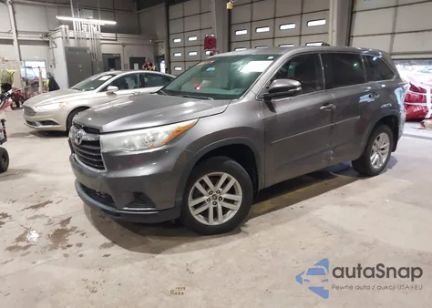2016 Toyota Highlander Le z USA, uszkodzony, nr VIN 5TDZARFH2GS019128